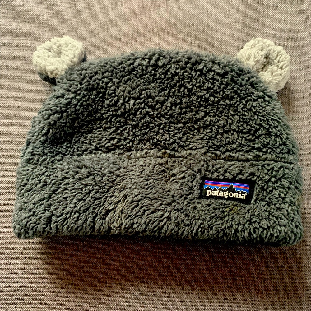 Baby Patagonia winter bear hat
